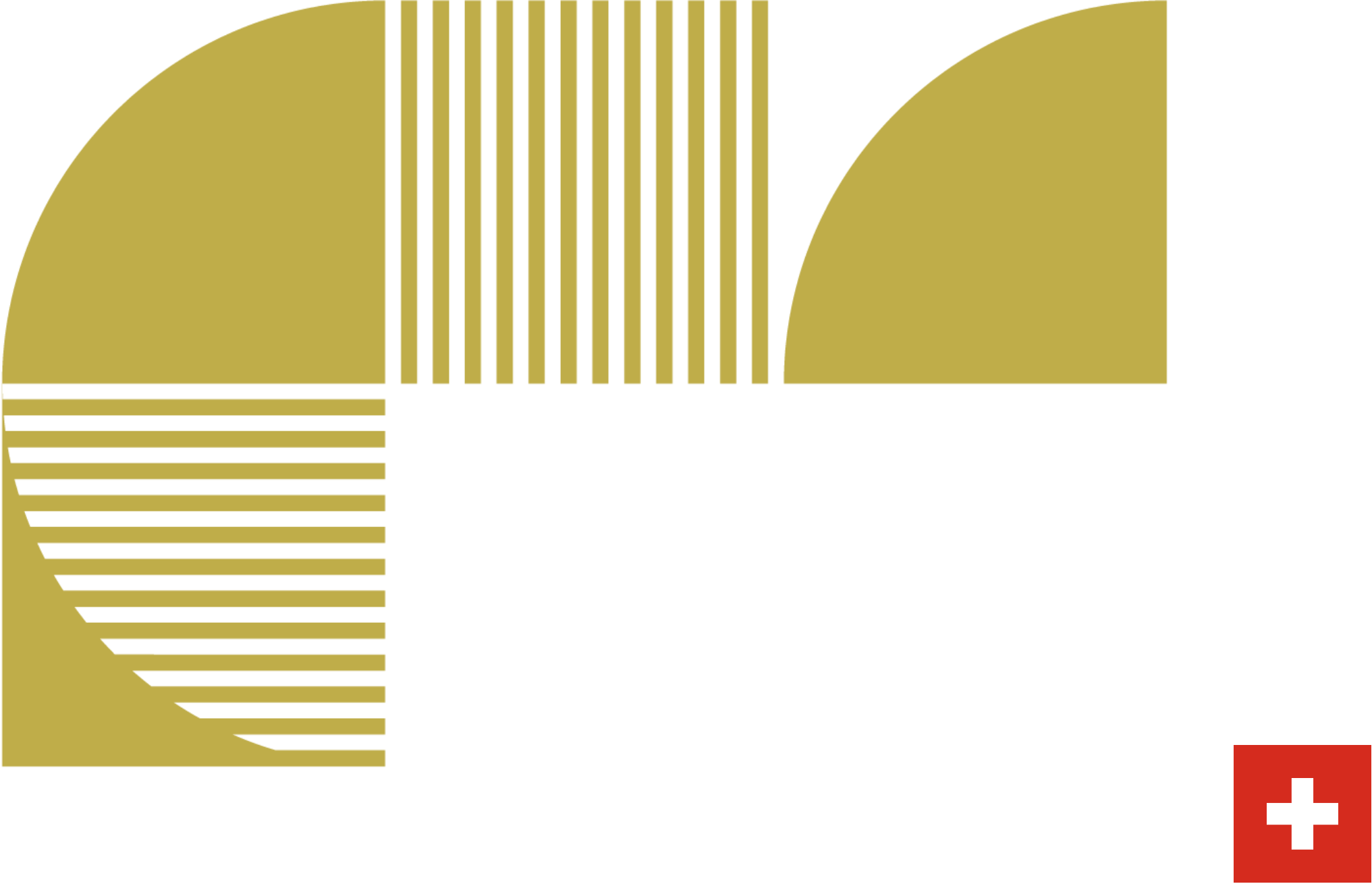 Logo Bain de Soleil transparent doré et blanc pour le pied de page