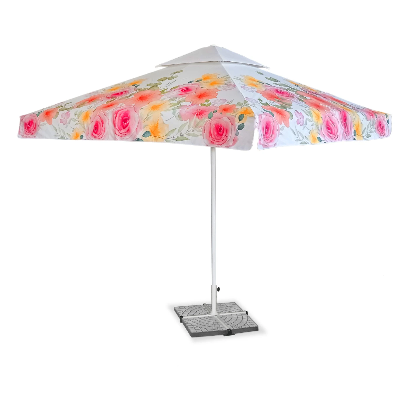 Véritable parasol SOFIA en configuration DT avec un second toit surélevé